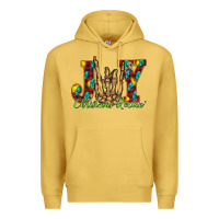 Antique Gold joy Christmas Rockin Premium Hoodie - CowhideDigitalArt