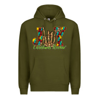 Army Green joy Christmas Rockin Premium Hoodie - CowhideDigitalArt