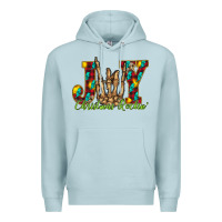 Blue Mist joy Christmas Rockin Premium Hoodie - CowhideDigitalArt