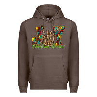 Coffee joy Christmas Rockin Premium Hoodie - CowhideDigitalArt