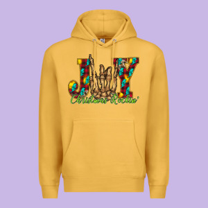 Joy Christmas Rockin Premium Hoodie Designed By Cowhidedigitalart