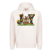 Pale Pink joy Christmas Rockin Premium Hoodie - CowhideDigitalArt