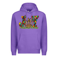 Purple joy Christmas Rockin Premium Hoodie - CowhideDigitalArt