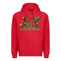 Red joy Christmas Rockin Premium Hoodie - CowhideDigitalArt