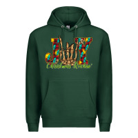 Sports Green joy Christmas Rockin Premium Hoodie - CowhideDigitalArt