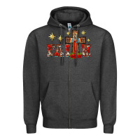 Charcoal Heather faith our lady of guadalupe cross Zipper Hoodie - BarkalooDesign