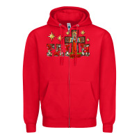 Red faith our lady of guadalupe cross Zipper Hoodie - BarkalooDesign