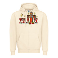 Sandshell faith our lady of guadalupe cross Zipper Hoodie - BarkalooDesign