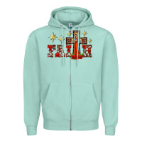 Seafoam faith our lady of guadalupe cross Zipper Hoodie - BarkalooDesign