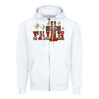White faith our lady of guadalupe cross Zipper Hoodie - BarkalooDesign