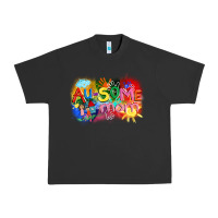 Pigment Black Au-some mom Autism Urban Heavy Tee - FaDigitalArtStudio