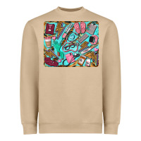 Mushroom nurse mousepad Heavyweight Sweatshirt - BarkalooDesign