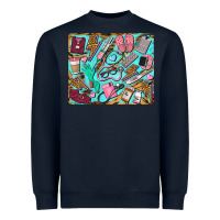 Navy nurse mousepad Heavyweight Sweatshirt - BarkalooDesign
