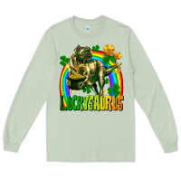 Matcha luckysaurus St. Patricks Day Long Sleeve Tee - FaDigitalArtStudio
