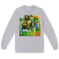 Moon Dust luckysaurus St. Patricks Day Long Sleeve Tee - FaDigitalArtStudio