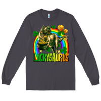 Smoke luckysaurus St. Patricks Day Long Sleeve Tee - FaDigitalArtStudio