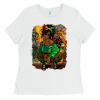 White juneteenth black woman fashion girl Ladies Tee - CowGirlArtShop