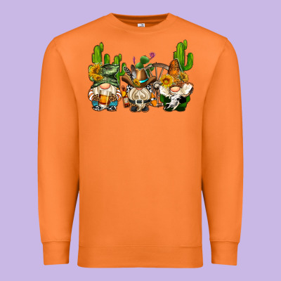 Western Gnomes With Cactus Premium Sweatshirt Designed By Adodesignshop