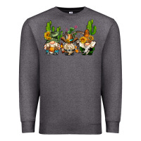 Charcoal Heather western gnomes with cactus Premium Sweatshirt - AdoDesignShop