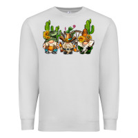 Dove Grey western gnomes with cactus Premium Sweatshirt - AdoDesignShop