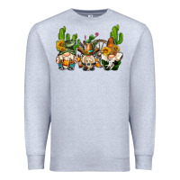 Heather Grey western gnomes with cactus Premium Sweatshirt - AdoDesignShop