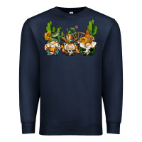 Navy western gnomes with cactus Premium Sweatshirt - AdoDesignShop