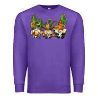 Purple western gnomes with cactus Premium Sweatshirt - AdoDesignShop
