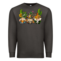 Smoke western gnomes with cactus Premium Sweatshirt - AdoDesignShop
