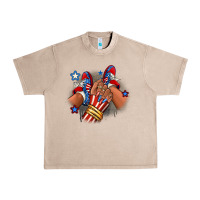 French Oak America afro girl sneakers Urban Heavy Tee - RanaPortraitStore