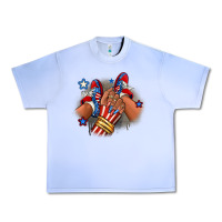 Grape Ice America afro girl sneakers Urban Heavy Tee - RanaPortraitStore