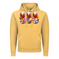 Vintage Mustard pride wine cups Vintage Hoodie - FaDigitalArtStudio