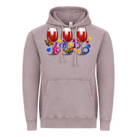 Vintage Zinc pride wine cups Vintage Hoodie - FaDigitalArtStudio