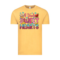 Vintage Mustard i teach sweet hearts olivia Vintage Tee - OliviaCreatesArt