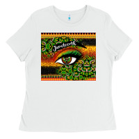 White juneteenth eyelash Ladies Tee - CowGirlArtShop