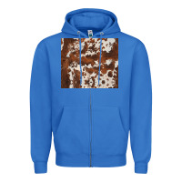 True Royal brown cowhide Zipper Hoodie - BarkalooDesign