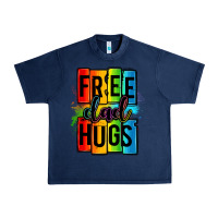 Navy free dad hugs Urban Heavy Tee - OliviaCreatesArt