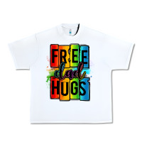 White free dad hugs Urban Heavy Tee - OliviaCreatesArt