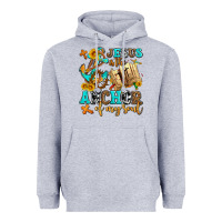 Heather Grey jesus is the anchor of my soul Heavyweight Hoodie - AdoDesignShop