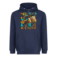 Navy jesus is the anchor of my soul Heavyweight Hoodie - AdoDesignShop