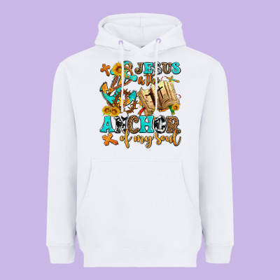 Jesus Is The Anchor Of My Soul Heavyweight Hoodie Designed By Adodesignshop