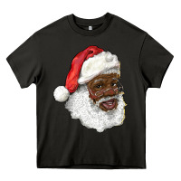Asphalt african american santa Heavy Core Tee - RanaPortraitStore
