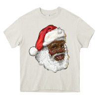 Cream african american santa Heavy Core Tee - RanaPortraitStore