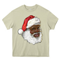 Mossy african american santa Heavy Core Tee - RanaPortraitStore