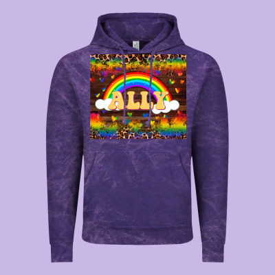 Ally Vintage Hoodie Designed By Fadigitalartstudio