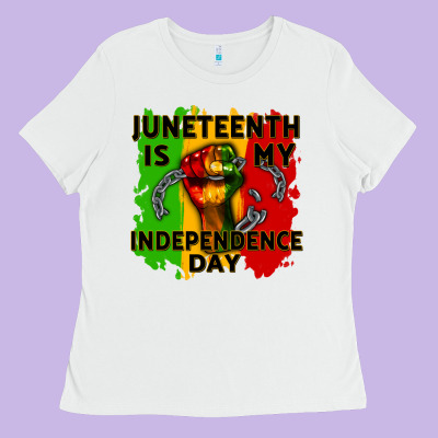 Juneteenth Is My Independence Day Cowgirl Ladies Tee Designed By Cowgirlartshop