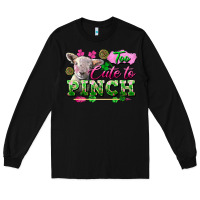 Black too cute to pinch Long Sleeve Tee - FaDigitalArtStudio