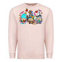 Pale Pink teacher gnomes Premium Sweatshirt - AdoDesignShop