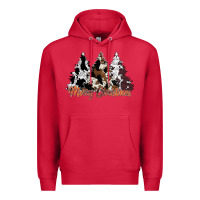 Cardinal merry christmas cowhide trees Premium Hoodie - CowhideDigitalArt