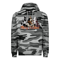 Slate Camo merry christmas cowhide trees Premium Hoodie - CowhideDigitalArt