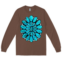 Chestnut turquoise gemstone jewelny Long Sleeve Tee - RanaPortraitStore